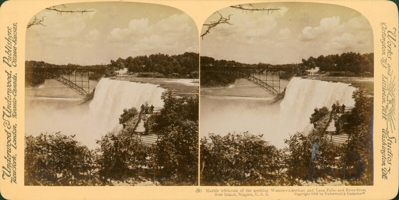 Details about   Stereoview Cards Niagara Falls Bridges 