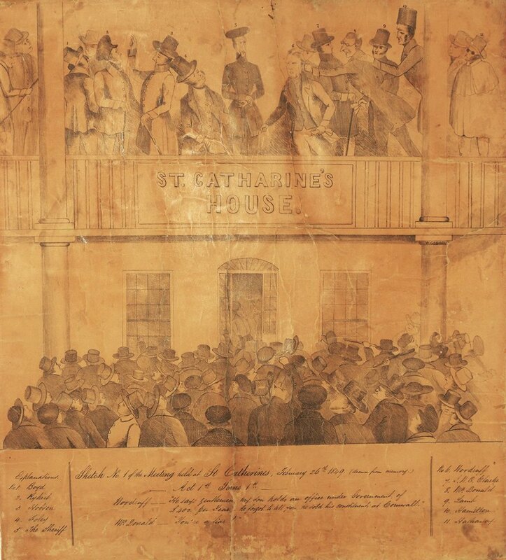Drawing of fight about rebellion losses, 1849 · Rebellion of 1837-38 in ...