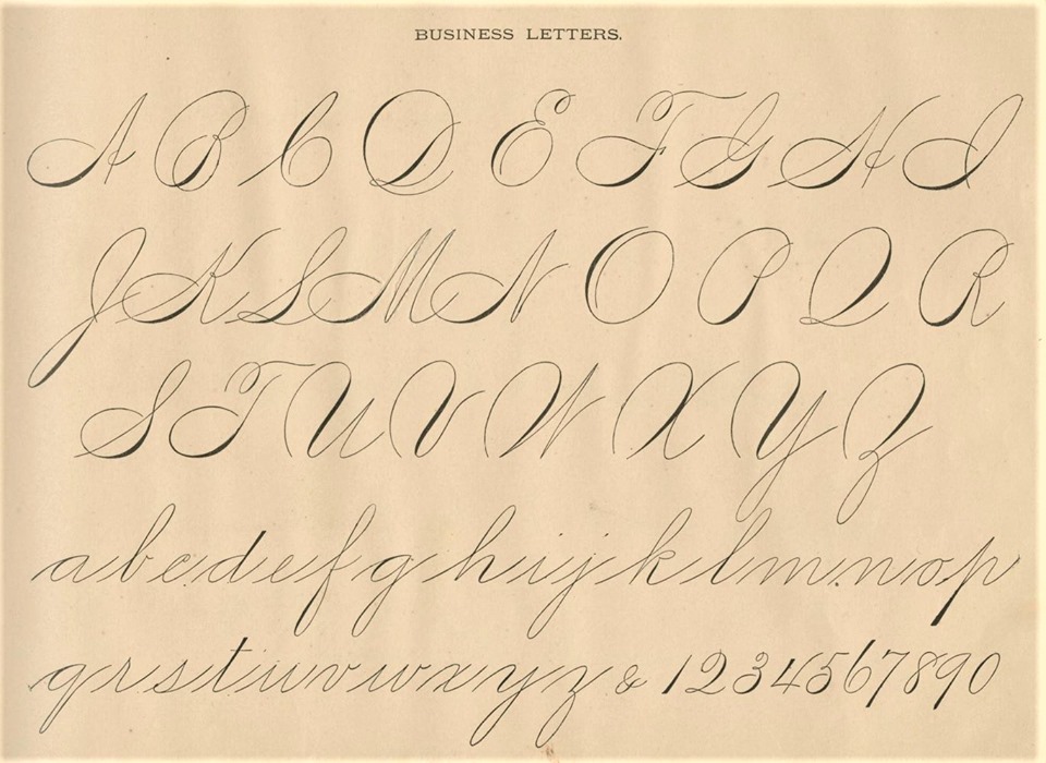 Cursive alphabet · Archival Appetizers · Brock University Library